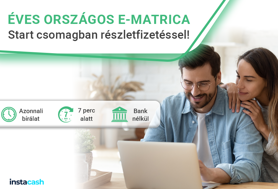 Éves országos autópálya matrica csomagban, részletfizetéssel